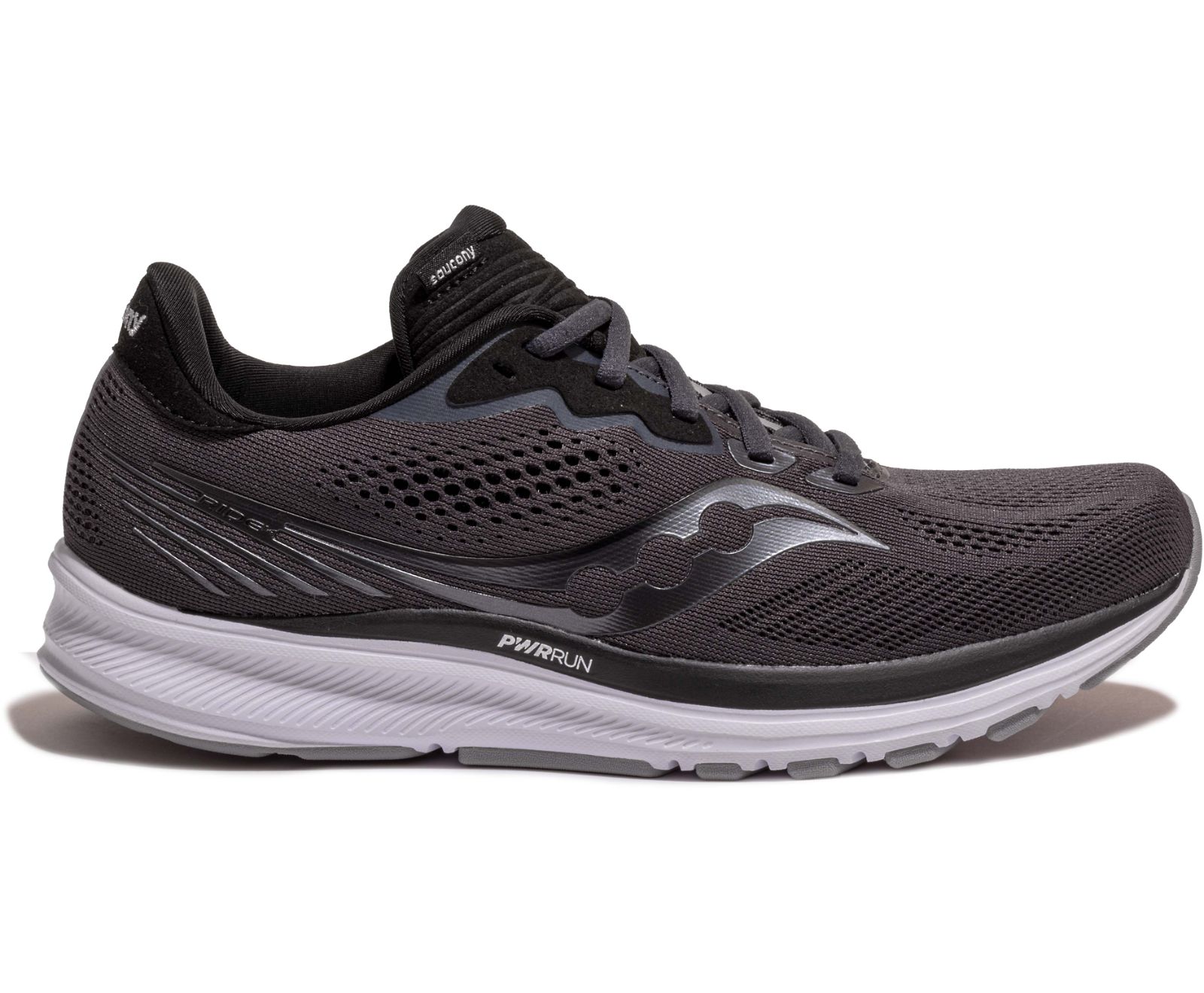 Saucony Ride 14 Breda Löparskor Herr Grå Svarta | Sverige 782JPQ